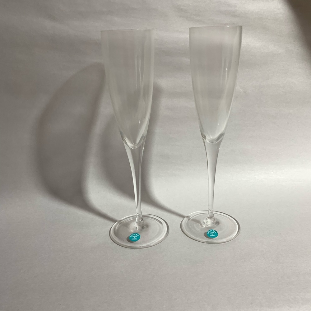 vintage TIFFANY & CO hand blown CHAMPAGNE GLASSES - Picture 8 of 8